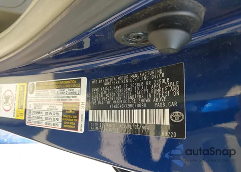 2009 Toyota Camry Le from USA, damaged, VIN 4T4BE46KX9R070090